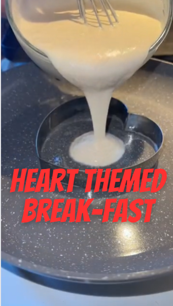 Heart Themed Breakfast Idea